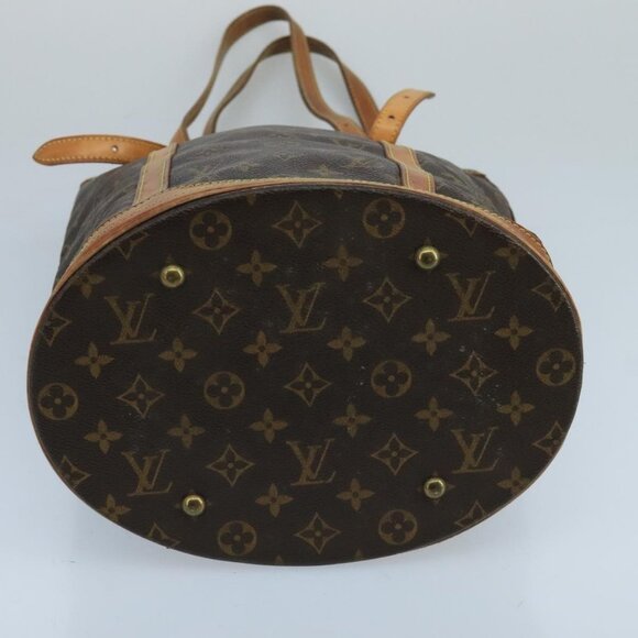 Authentic LOUIS VUITTON Monogram Bucket GM Shoulder Bag M42236 LV - Picture 12 of 16